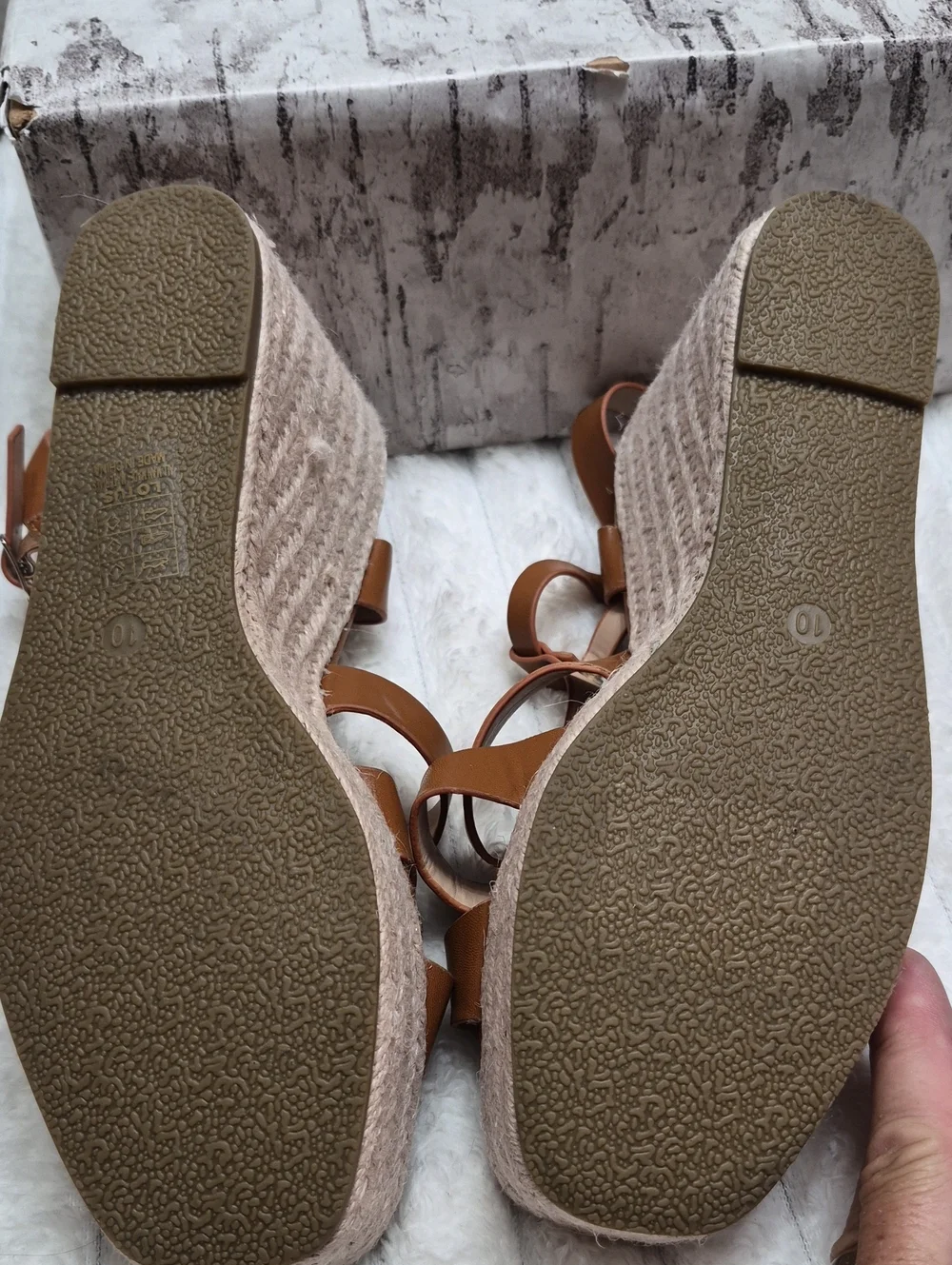 Berness Lotus Wedge Espadrille Sandals Women's Sz 10 New $150